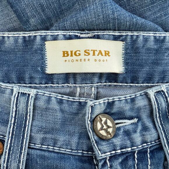 Big Star Men’s Sz 32 Long Pioneer Bootcut Jeans - Picture 4 of 7